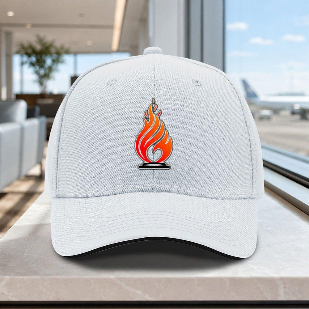 Flame Logo Adjustable Baseball Cap Unisex Lightweight Printed Hat for Outdoor Weddings Parties