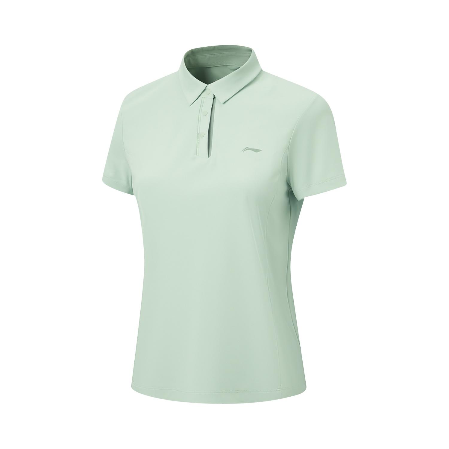 Li-Ning Fitness Series Moisture Wicking Quick Dry UV Resistant Loose Casual Polo Shirt Women tops APLW144-7 S