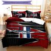 Mustang 3pcs Bedding Set Duvet Cover Closure Includes 1 Duvet Cover & 2 Pillowcases for All Seasons Bedroom Home Dorm Decor