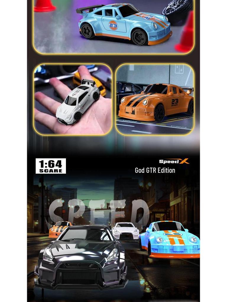 1/64 Scale 4WD Mini Drift RC Car – Entry-Level Racing Toy