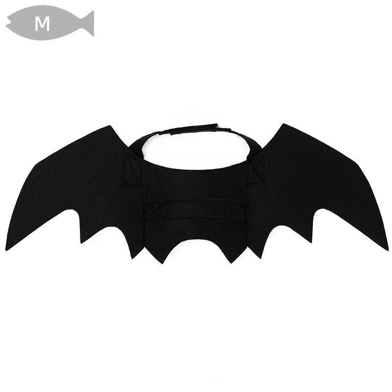 Cat Bat Wings Costume Adjustable Strap Portable Soft Felt Pet Outfit for Halloween Cosplay Travel Pet Photo Shoots