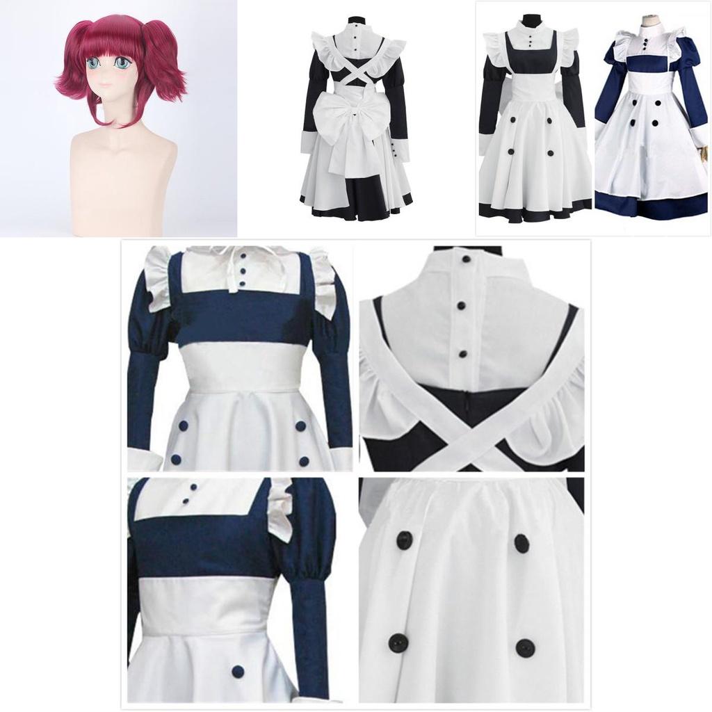 Stylish Blackbutler Mey Rin Uniform Cosplay Outfit For Anime Fans And Halloween Events