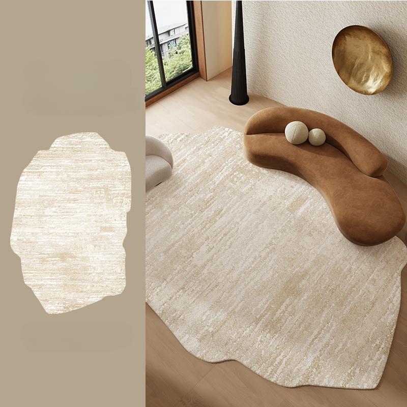 Onregelmatige Vormen Vloerkleden voor Slaapkamer Licht Luxe Woonkamer Decoratie Tapijt Dik Pluche Studie Vloermat Pluizig Zacht Nachtkastje Vloerkleed 80x120cm