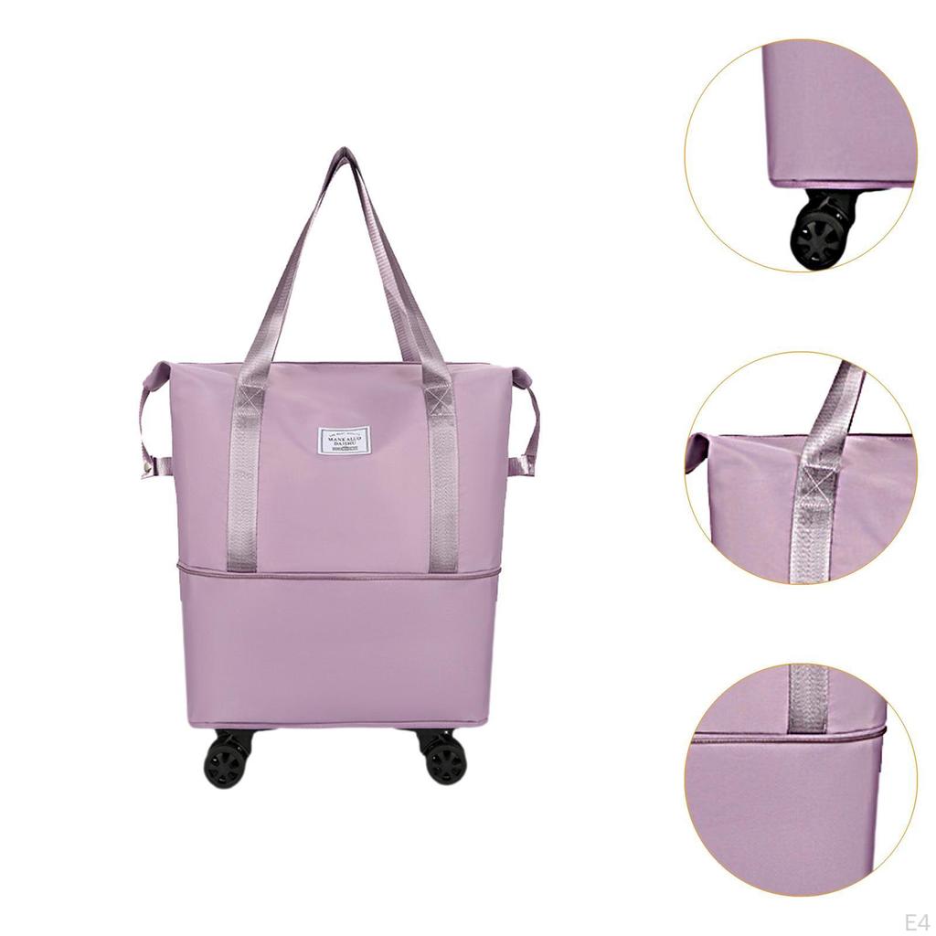 Compact Travel Duffel Bag with Wheels for Easy Transport