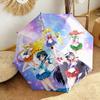 Japanese style Cute cartoon theme Sailor Moon Tsukino Usagi cartoon Umbrella Portable Home Essential Travel Outdoor Iron Multi functional Umbrella B1