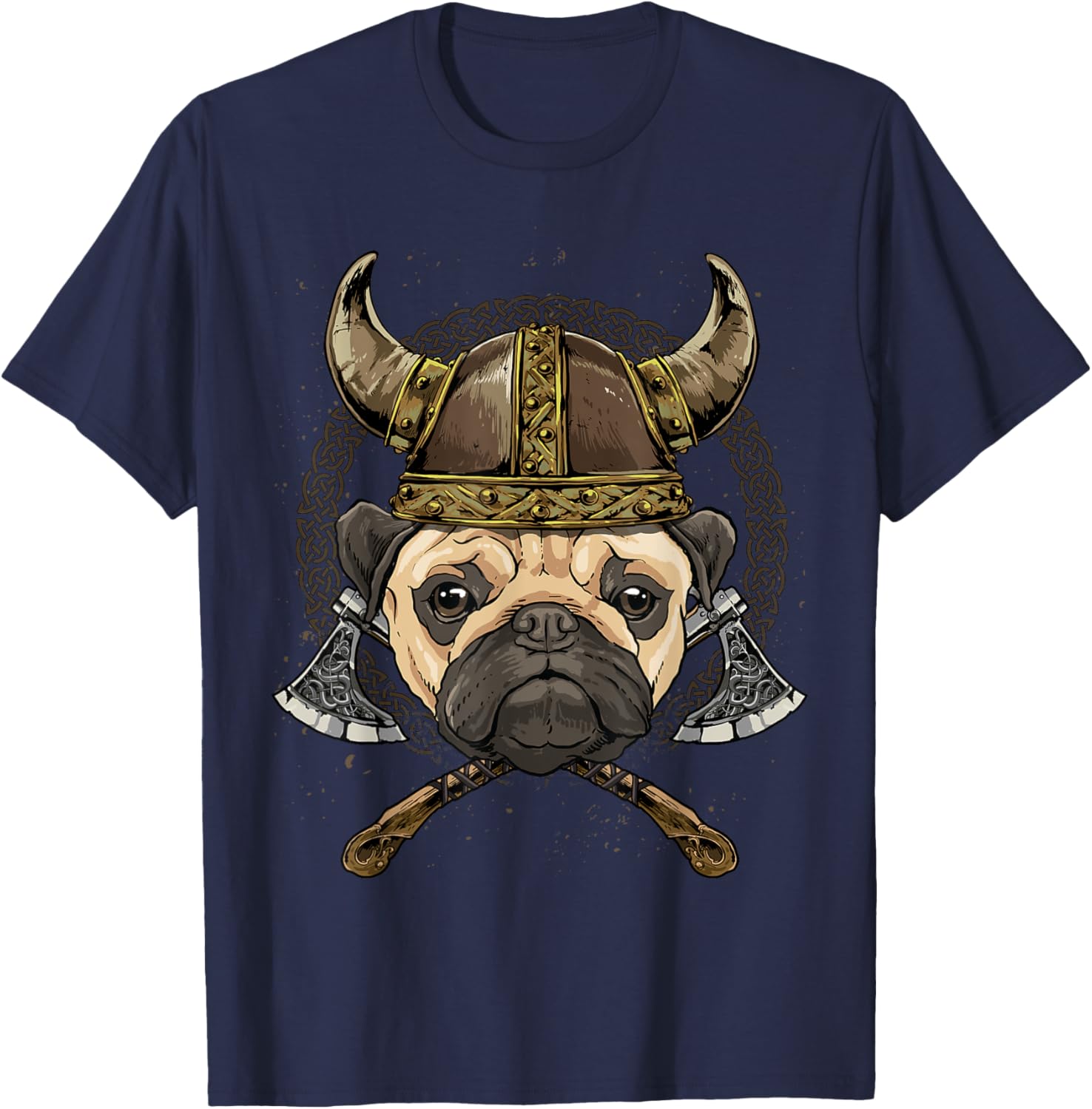 

Pug Nordic Warrior Norse Pagan Valhalla Dog Lover TShirt 100 Cotton ONeck Short Sleeve Summer Casual Mens Tshirt Streetwear 4XL