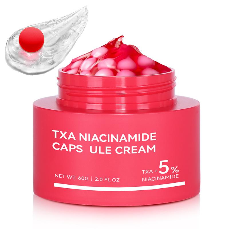 Niacinamide Capsule Facial Cream Hydrating Moisturizing Skin Care for All Skin Types 60g Txa niacinamide capsules (customized)