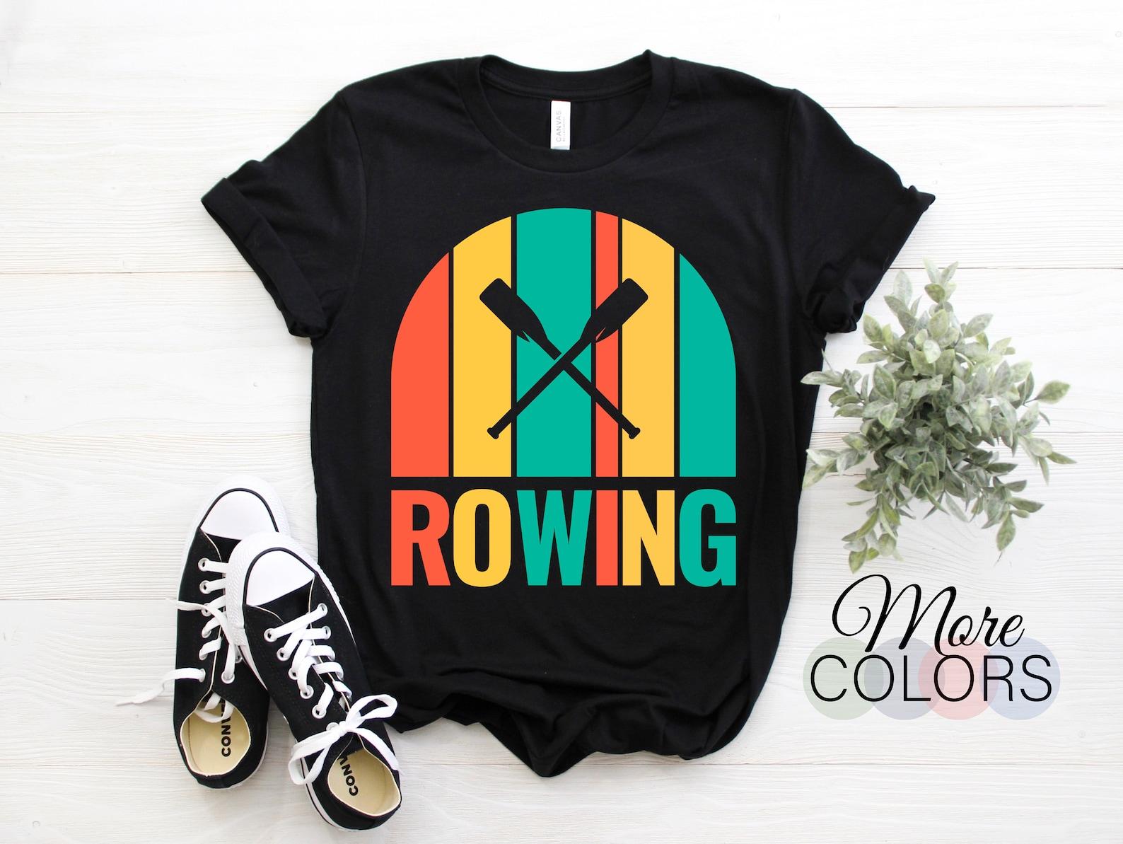Rowing Crew T-Shirt Tee USA, Funny Design For Rowing Watersports Lover, Gift for Boat Racing Training, Perfect for Support You Team T Shirt, 150
