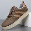 Khaki Flat Shoes Comfortable In All Seasons Breathable Versatile Men's Casual Shoes High-end Luxury Sneakers Man 2026