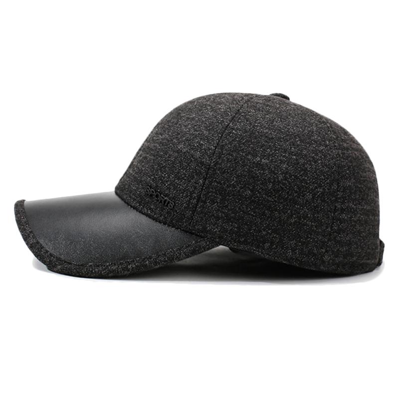 Middle-Aged and Elderly Father Cap Warm Old Man Cap Ear Protection Velvet Thick Riding Baseball Cap