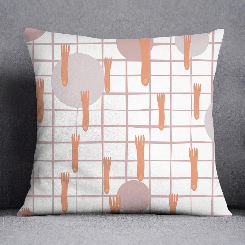 

Домашний декор, модная классическая квадратная декоративная наволочка с геометрическим узором, наволочка для гостиной, диванная подушка, подушка 40x40cm