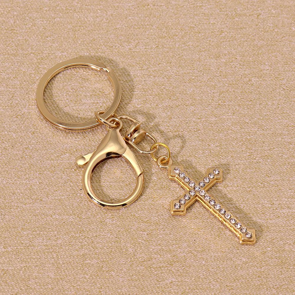 European and American Popular Jewelry, Rhinestone-inlaid Cross Necklace, Simple and Fashionable, Cross and Versatile Hanging