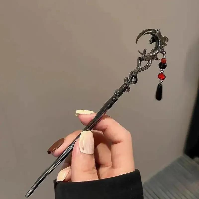 1PC  Chinese Style Butterfly Flower Tassel Hair Stick for Women Vintage Metal Hanfu Chopstick Hair Sticks Hair Accessories