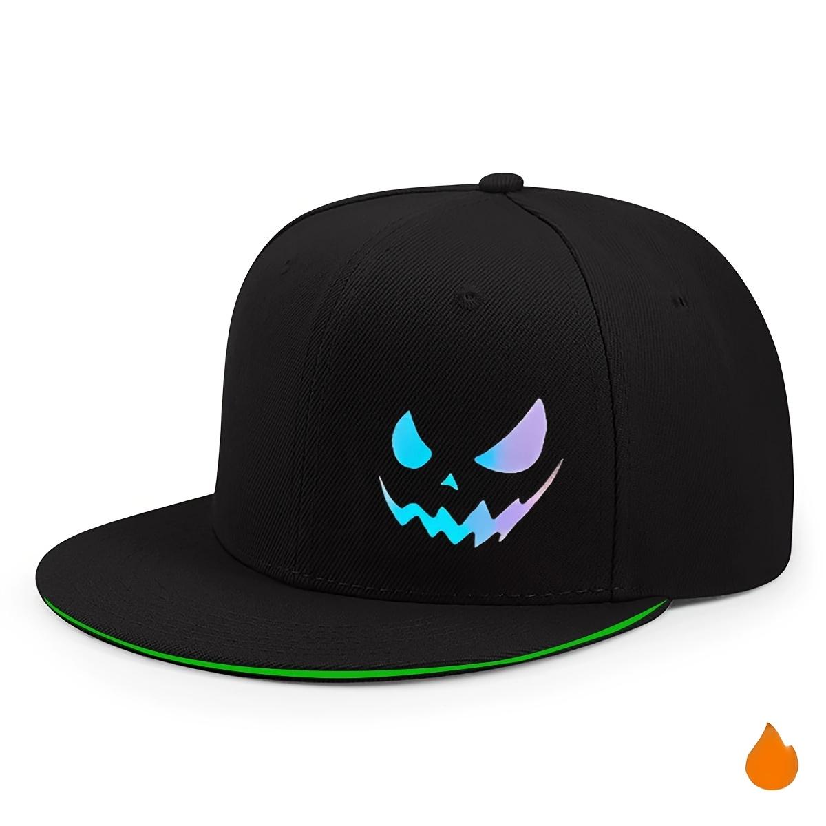 

Unisex Personality Ghost Expression Hip-hop Hats Outdoor Adjustable Casual Sandwich Hardtop Baseball Caps Sunscreen Hat Adjustable армія зелений колір