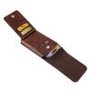 Vertical Smartphone Leather Waist Pack with Card Slots & Belt Buckle - Men's Trendy Multi-functional Crossbody for Elderly.