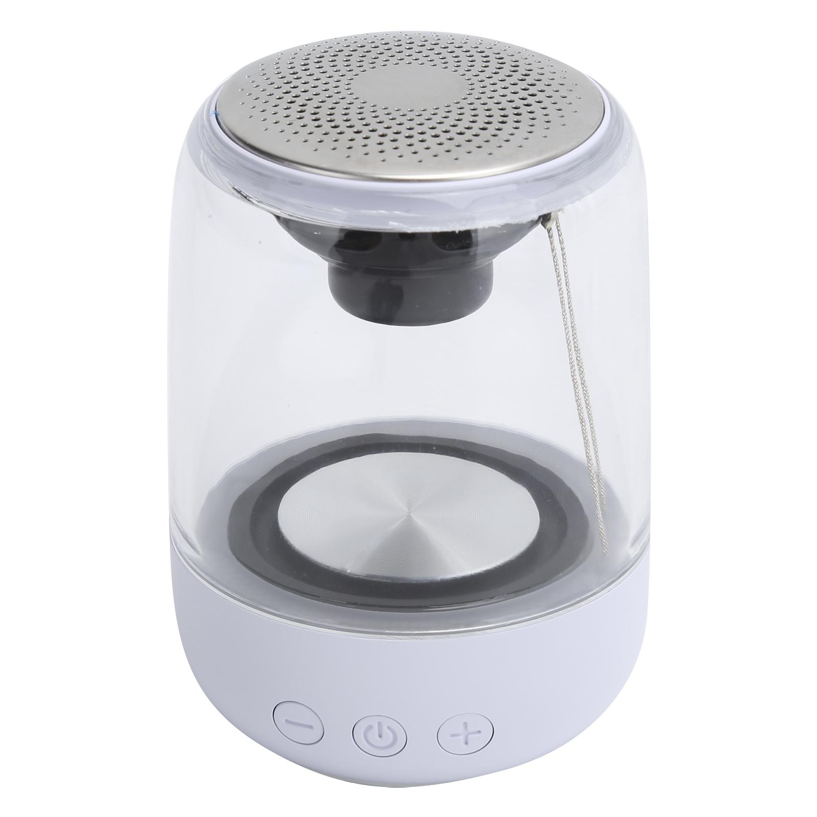 

Портативный беспроводной Bluetooth 5.0 динамик сабвуфер HIFI светодиодный стереодинамик белый белый