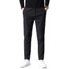 Men's Pants Business Stretch Slim Fit Elastic Waist Jogger Korean Classic Trousers Male
