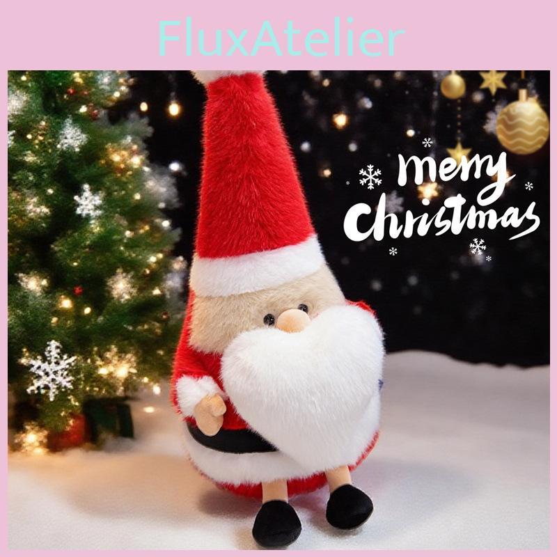 Christmas Santa Plush Doll With Soft Short Pile For Holiday Decorations And Gifts