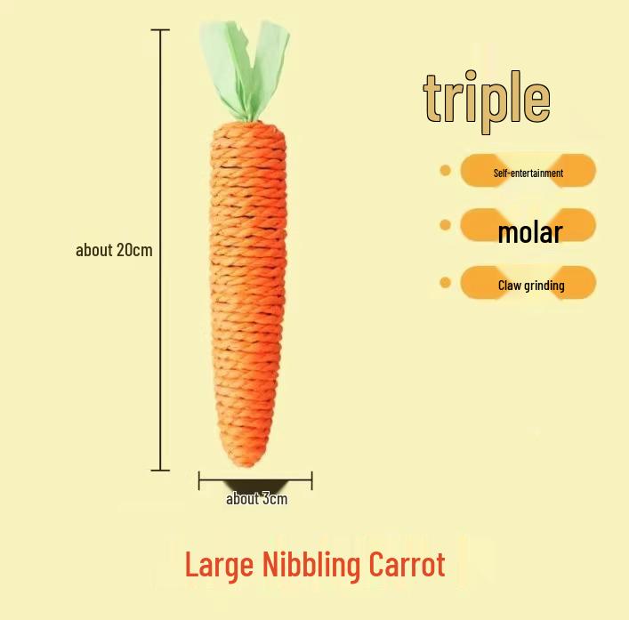 

Carrot Kitten Toys - Small & Large