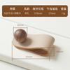 Top-Grain Leather Handle Anti-Collision Wardrobe Door Drawer Cabinet Pulls Black Walnut Genuine Leather Furniture Hardware