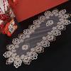 Flower Embroidery Oval Lace Tablecloth Vintage Dacron Europe Dining Tablecloth Oil Proof Washable Coffee Table Placemat Desk