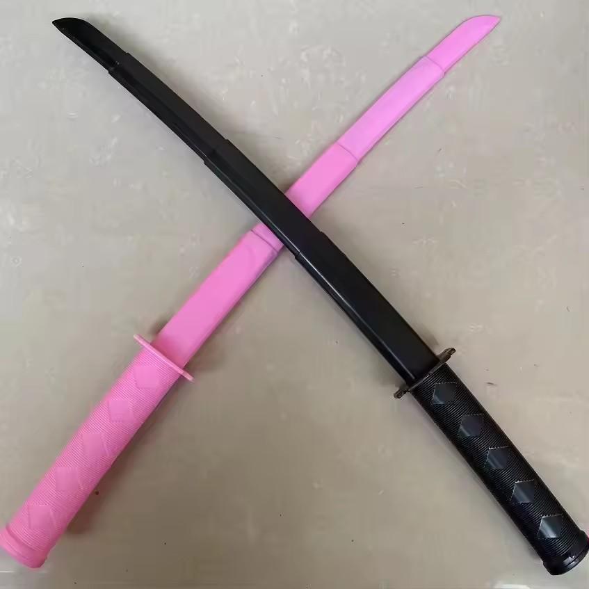 Knife Pink Black Gravity Retractable Toy Katana Sword Decompression Toy Cosplay Props Birthday Gift for Friend