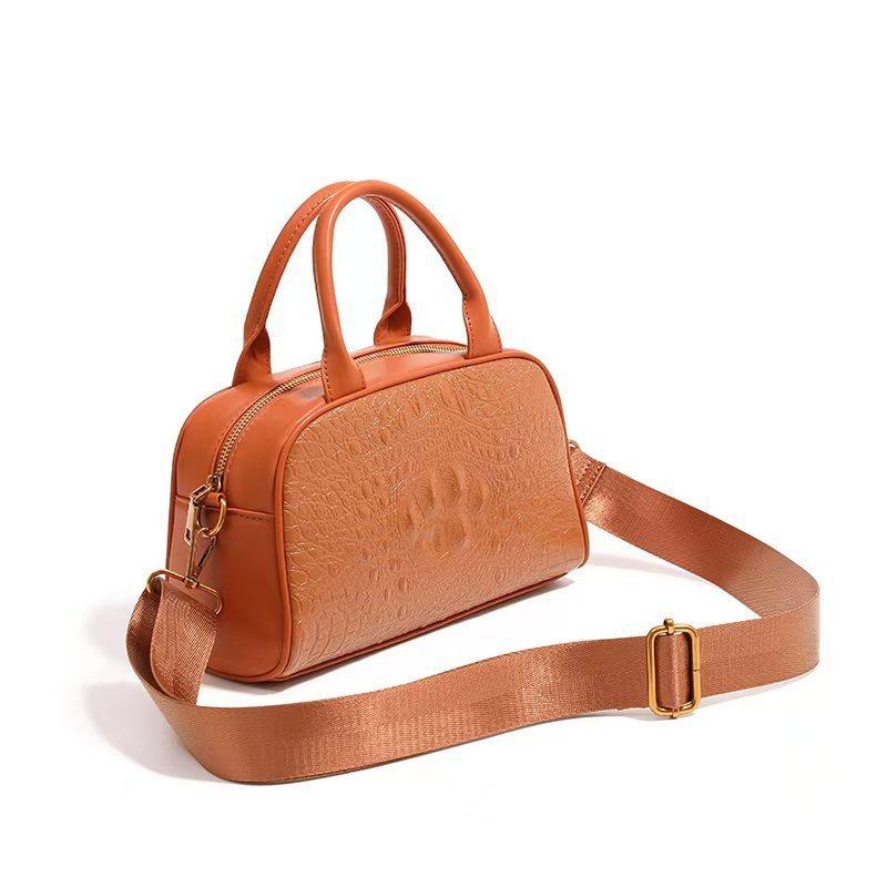 New fashion crocodile pattern shoulder messenger bag women's bag shell bag large capacity women's