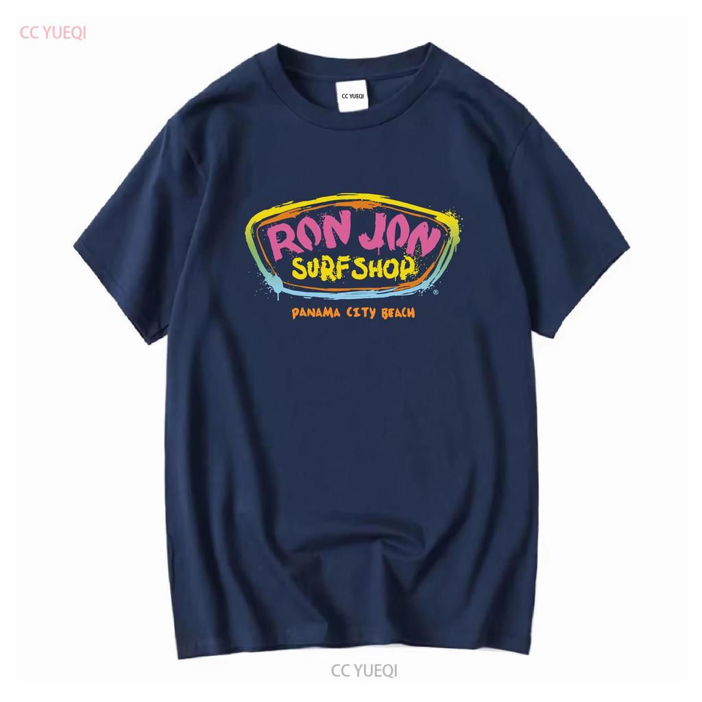 Ron Jon Surf Shop Panama City Beach Maglietta Uomo Taglia Piccola Manica Lunga Vintage Lavata Leggermente Stile Top Per Uso Quotidiano