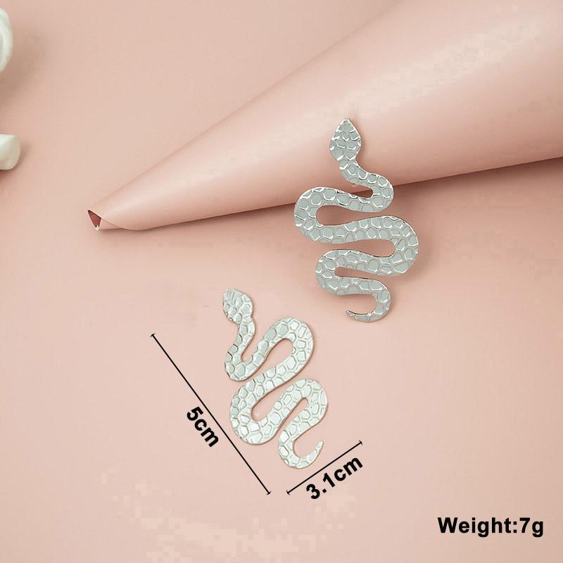 New Exaggerated Twist Metal Dangle Earrings for Women Gold Color Punk Fashion Female Hanging Earrings Boho Geometry Ear Zircon