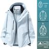 Camel Unisex 3-in-1 Mountaineering Jacket: Graphene-Lined, Windproof, Waterproof, and Warm, New Style, Two-Piece Set.