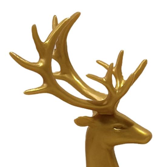 Christmas Reindeer Figurine Small Deer Statue Tabletop Resting/Standing Elk Sculpture for Indoor Home Office Tabletop Mantle Cabinet Desktop Decor