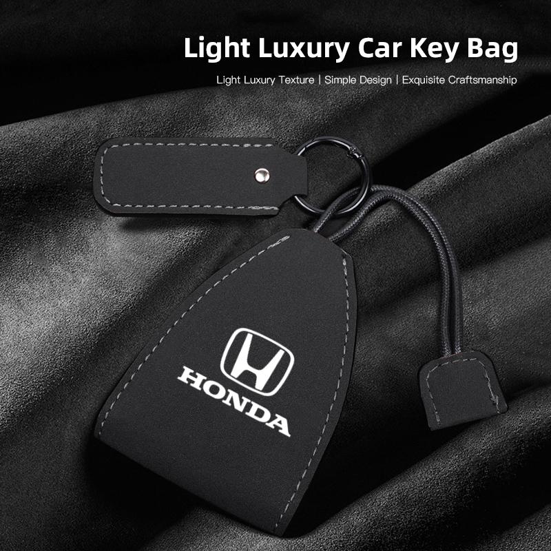 Leather Key Wallet Car Key Bag Multi Function Key Case For Honda Civic FIT Accord Prelude CRV 5th City CRZ CRX Jazz HRV Odyssey