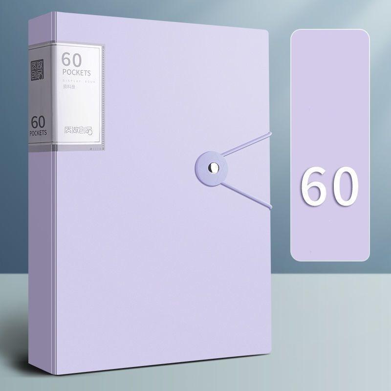 File Book Holder Multi Pocket Design Multi Pocket Document Folder Transparent Insert Paper Folder Plastic A4 File Folder