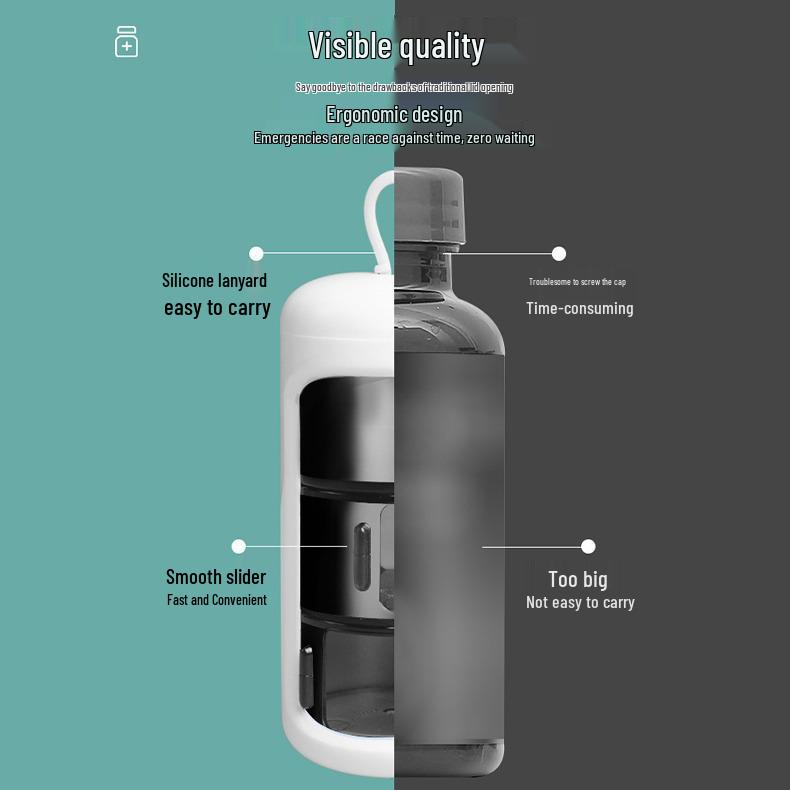 Portable Large-Capacity Pill Storage Box: Mini Travel Medicine Case