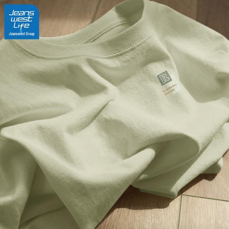 JEANSWEST LIFE Men's 2025 Heavy Cotton Round Neck T-Shirt