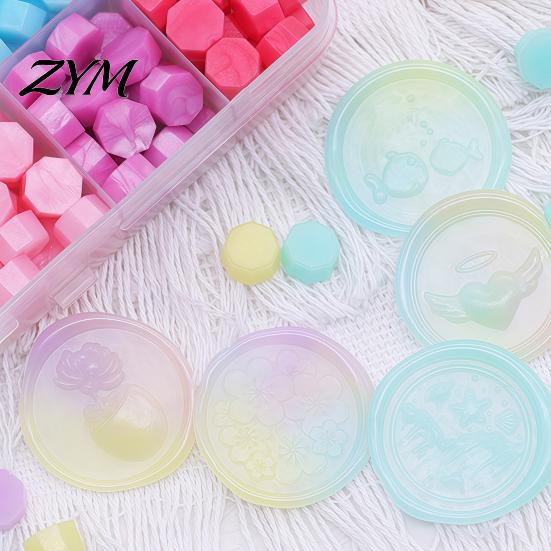 DIY Crafting Accessories Wax Seal Kit, with Sealing Beads Spoon And Candles, Decorative Seals Stamp for Wedding Invitations Envelopes