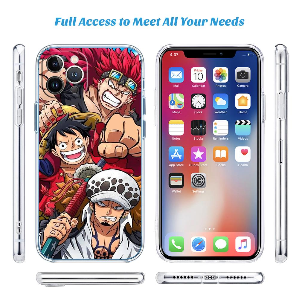 One Piece Cool Soft Shell Transparent Phone Case for Motorola Moto Edge 20 30 40 50 S30 Fusion Ultra Pro Neo Lite + G200 G23