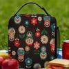Russian Doll Lunch Bag  Portable Insulated Lunch Box Men Picnic Graphic  Cooler Bag Vintage Waterproof Thermal Tote Handbags