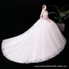 Elegant A-Line Wedding Dress With Train Lightweight Tulle Satin Boho Chic Petite Brides Outdoor Beach Ceremony