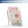 2/3/4 Layers Clear Flyers Display Stand A4/A5/A6 Desktop Document Rack  Pamphlet