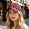 Embroidery Eagle Pattern Baseball Hat, Adjustable Back Buckle Retro Distressed Style Baseball Cap, Washed Cotton Fabric Outdoor Sunshade Cap