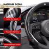 For Alfa Romeo Carbon Fiber Car Steering Wheel Cover Non-Slip Steering Wheel Cover Protector Case Giulia 147 Mito 156 159 166 GTxya563