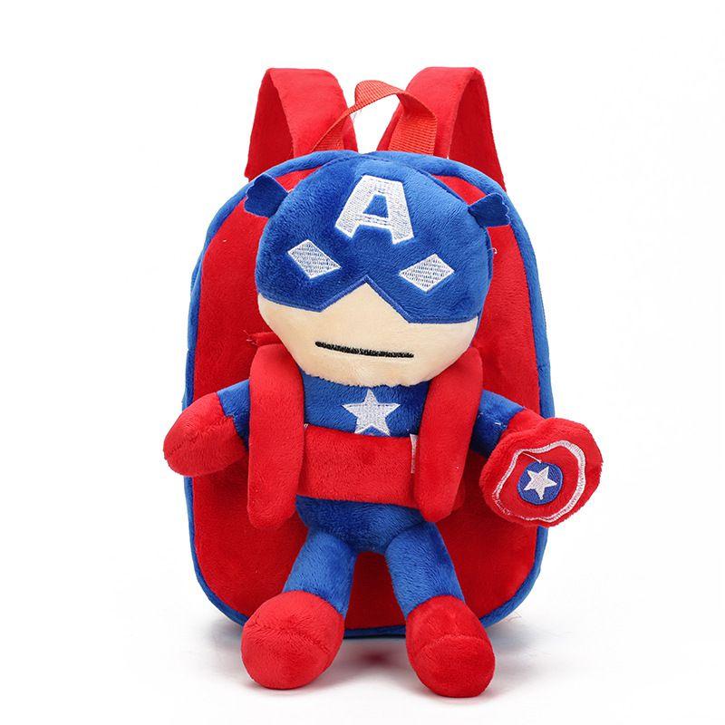 The Avengers Spiderman Captain America Batman Plush Backpack For Kids Durable And Safe