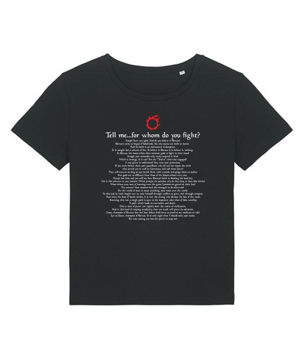 Final Fantasy Xiv Gaius Van Baelsar Quote Praetorium Unisexs Fit TShirt 2XL