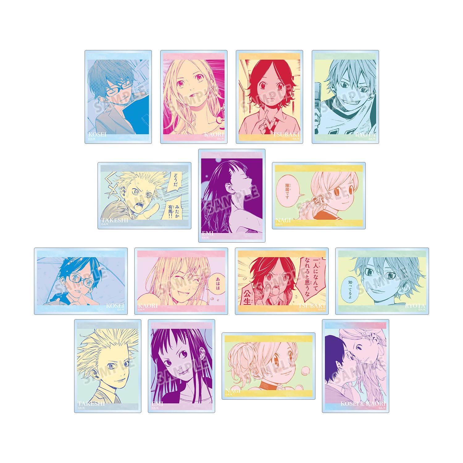 

Твоя апрельская ложь Рамка для манги с коллекционными карточками Акриловая Карточки Коробка из 15