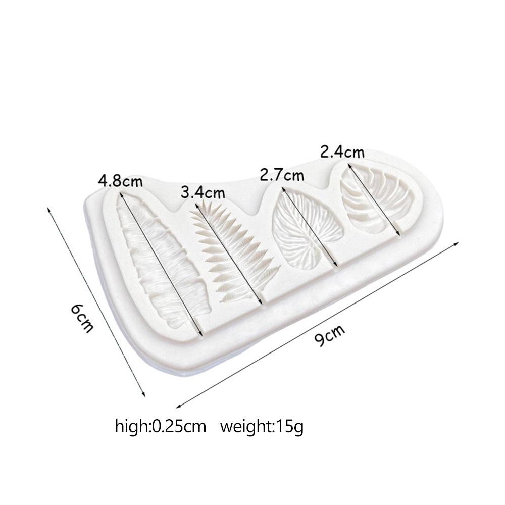 Resin Mold Leaf Fondant Mould Cake Topper Decorating Mould Fern Monstera Palm Leavies Shape Long Leaf Silicone Mold Baking 10245