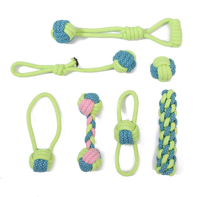 Durable Cotton Rope Woven Teething Toy for Medium to Large Dogs