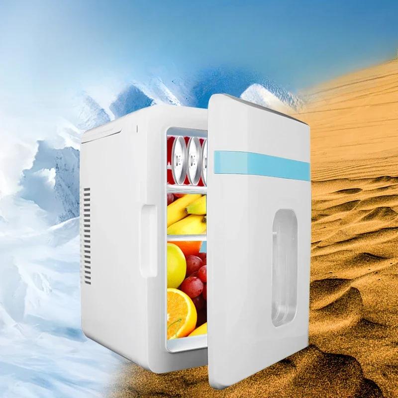 12V/220V Car Electrical Mini Refrigerator Home Car Dual Use 10L Cooling And Heating Box 12/220V Universal Refrigerator