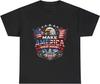 Patriotic Eagle American Flag USA Make America Great Again T-shirt