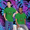 Pepe Frog Meme Shirt Chan Funny Cotton Green Unisex Graphic T Shirts Harajuku Funny Outdoors High Quality Cotton Shortsleev